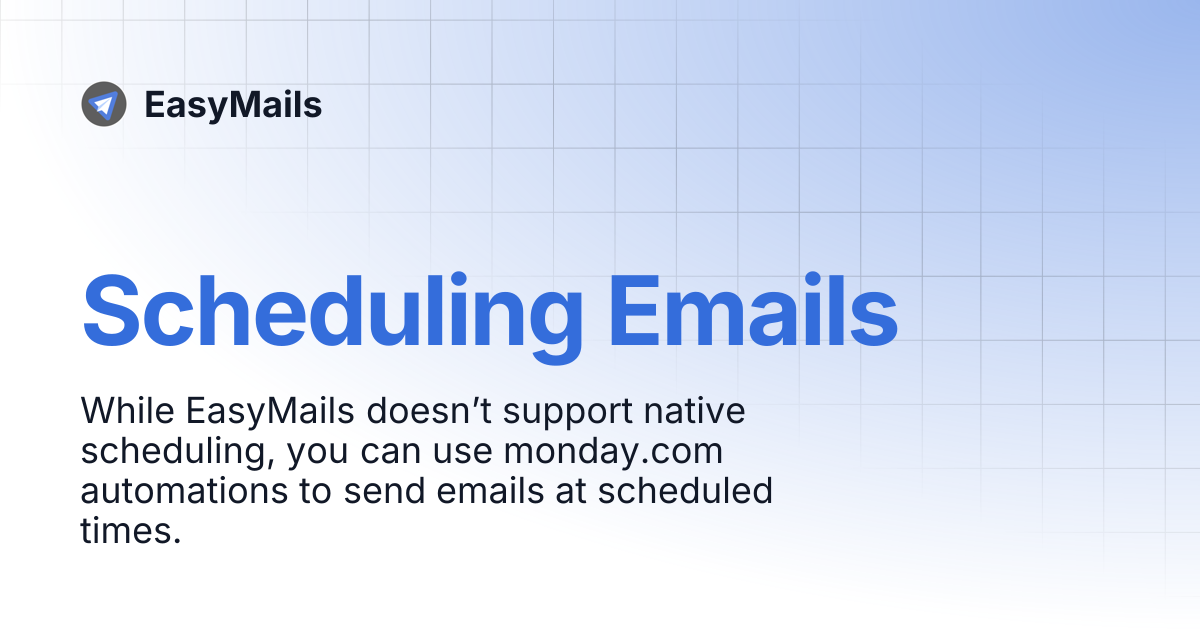 Scheduling Emails | EasyMails